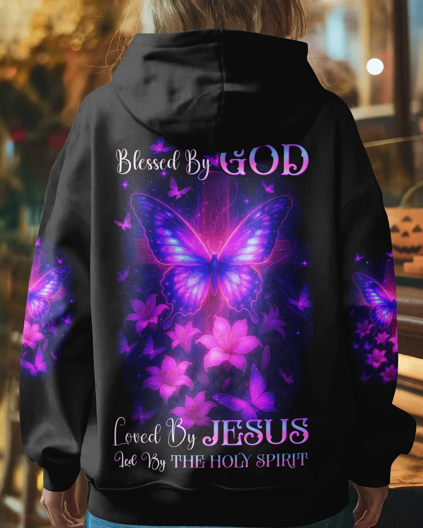 Blessed By God Loved By Jesus Led By The Holy Spirit T-Shirts - Image 4