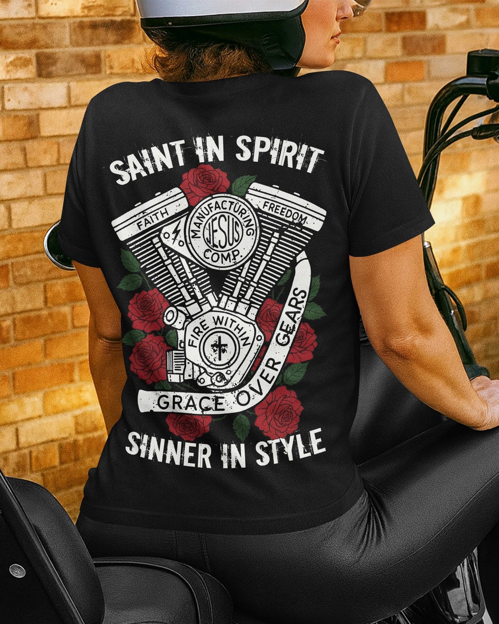 Saint In Spirit Sinner In Style T-Shirt - Image 5