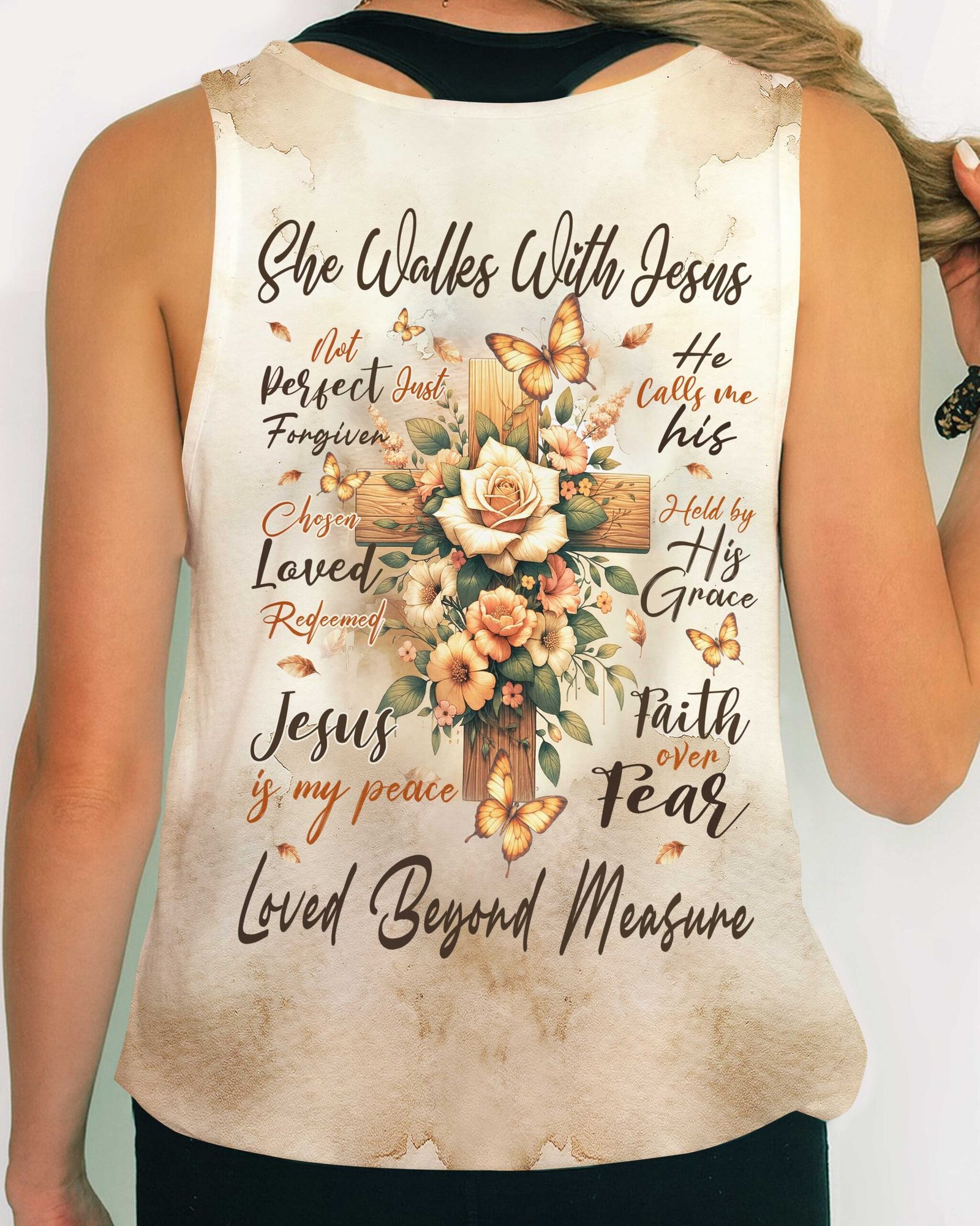 She Walkes With Jesus T-Shirt - Image 14