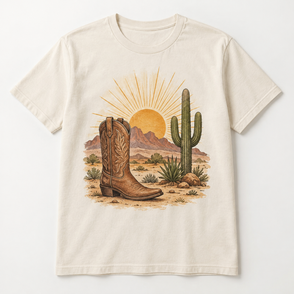Wild West Sunrise Tee