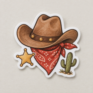 Little Buckaroo Sticker